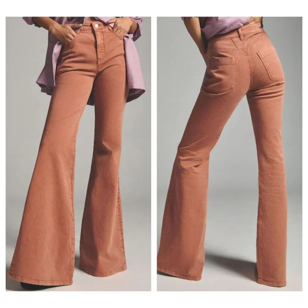 Anthropologie Pilcro Mid Rise Flared Leg Jeans 31